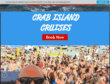 Tablet Screenshot of crabislandcruises.com